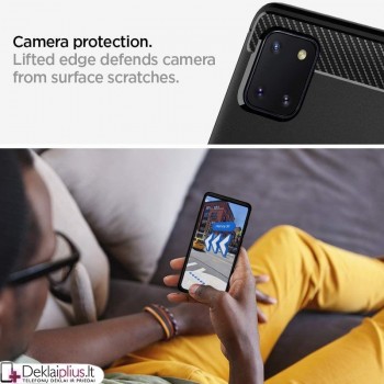 Originalus Spigen rugged armor dėklas - juodas (GALAXY NOTE 10 LITE)
